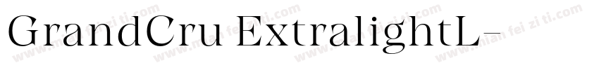 GrandCru ExtralightL字体转换